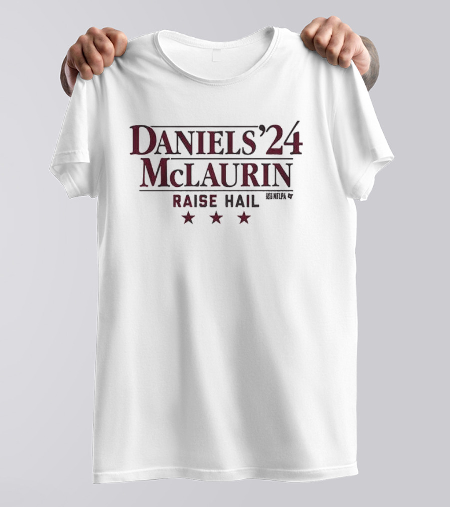Daniels '24 McLaurin Raise Hail NFLPA Stars T-Shirt
