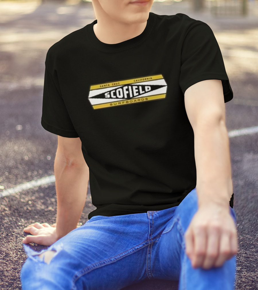 Scofield Surfboards Santa Cruz California Vintage 60s Beach Surfing Rio Del Mar T-Shirt