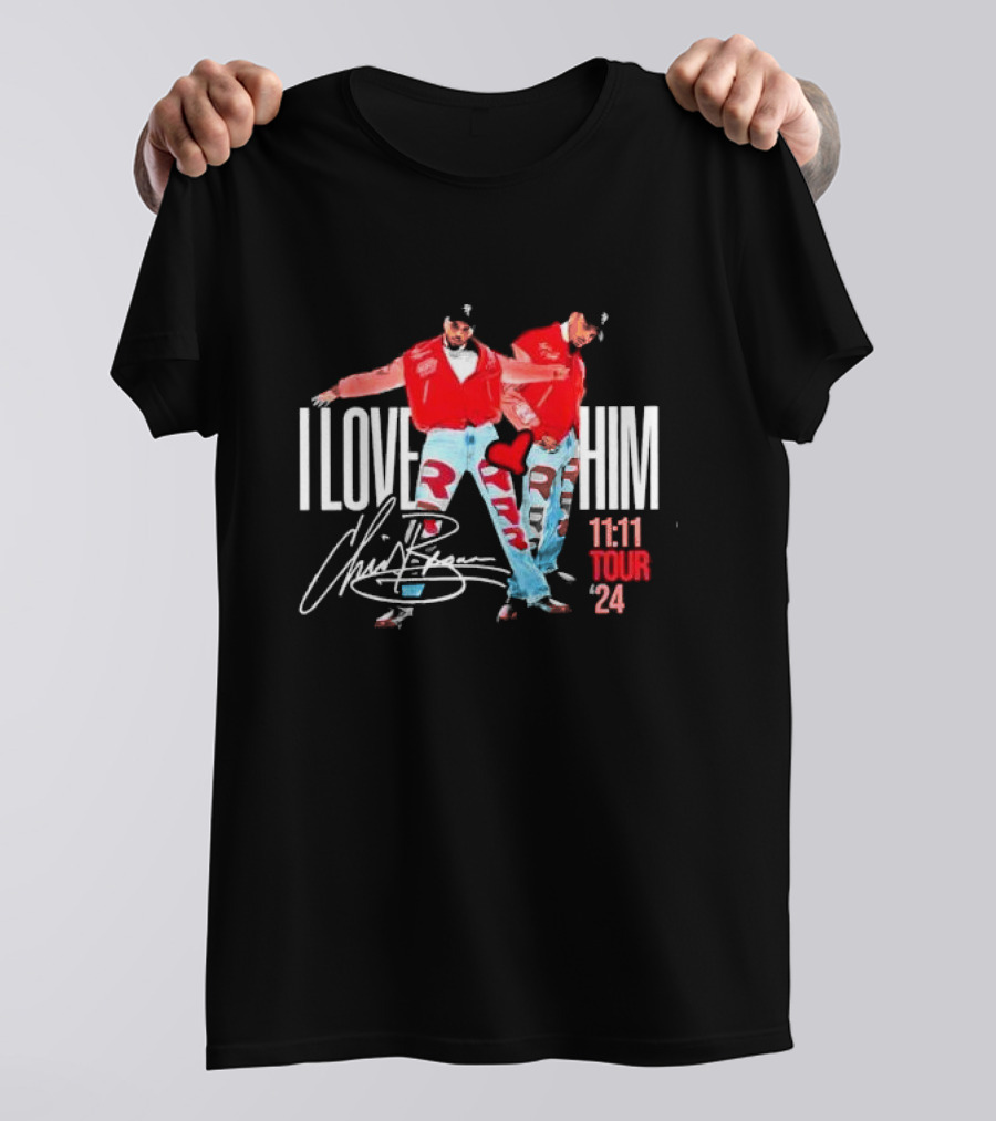 Chris Brown I Love Him 11:11 Tour '24 T-Shirt