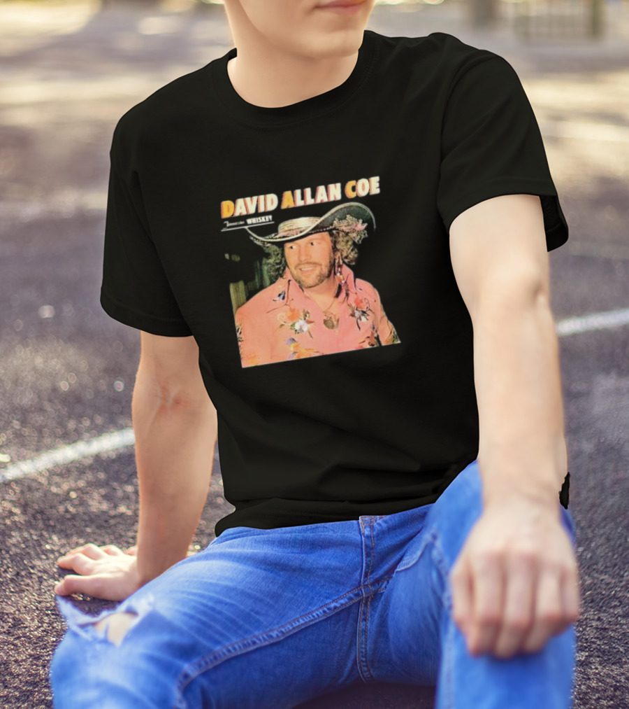 David Allan Coe Tennessee Whiskey Vintage Country Music Legend T-Shirt