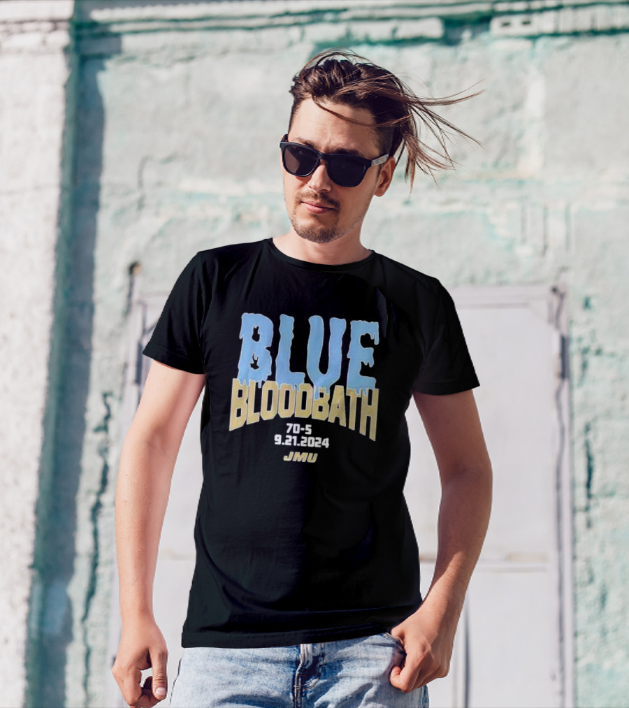JMU Football Blue Bloodbath 70-5 9.21.2024 T-Shirt