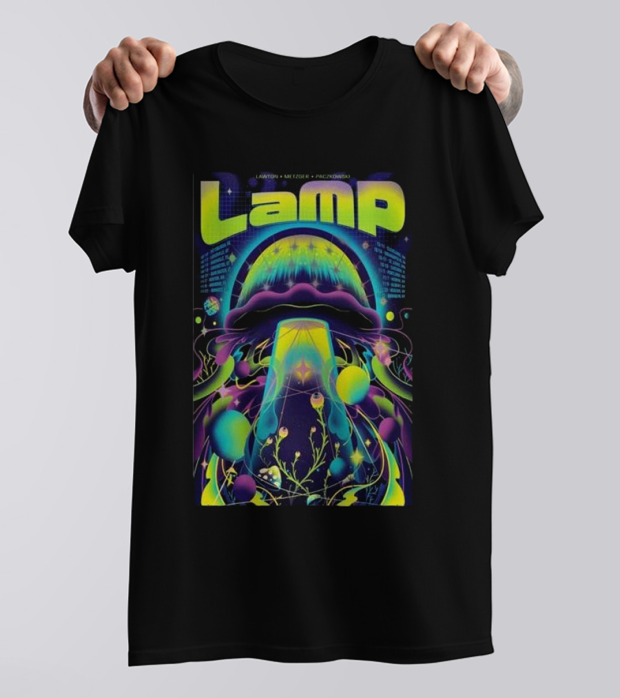 Lamp October And November 2024 Tour Psychedelic Mushroom T-Shirt