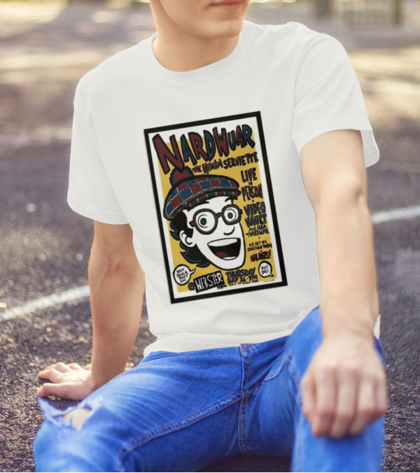 Nardwuar The Human Serviette Live Person Video Party Webster Hall Sep 26 2024 Show In Hi-Fi Jonathan Toubin DJ Set T-Shirt