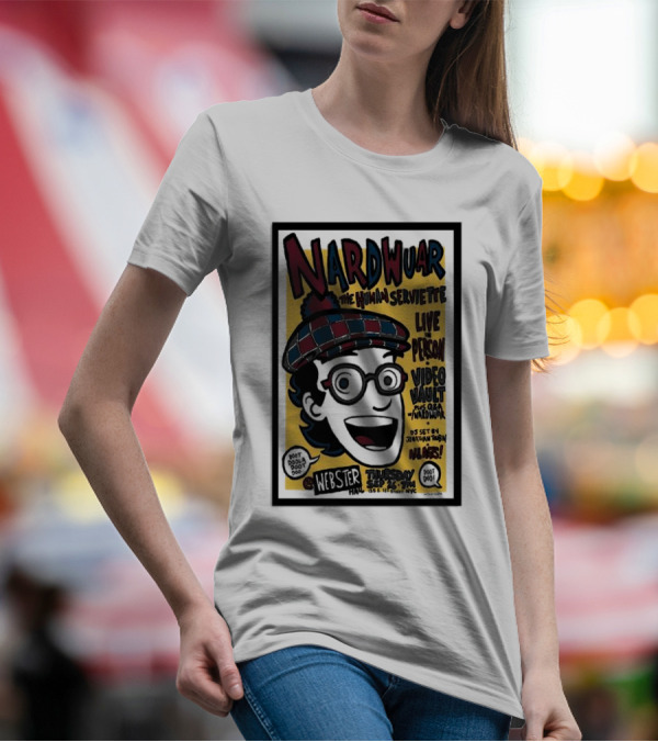 Nardwuar The Human Serviette Live Person Video Party Webster Hall Sep 26 2024 Show In Hi-Fi Jonathan Toubin DJ Set T-Shirt