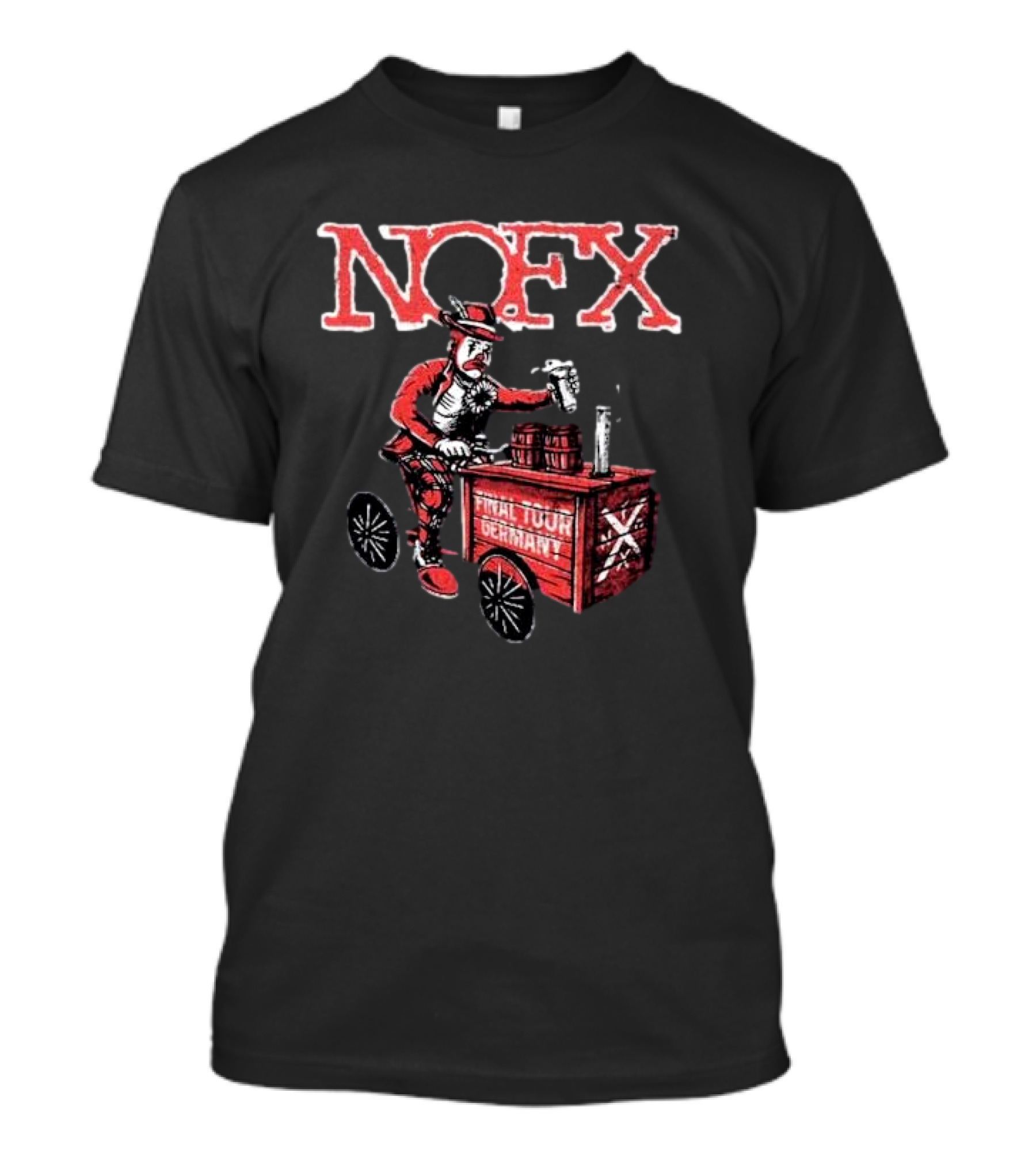 NOFX Final Tour Germany 2024 Vintage Style Beer Cart Image T-Shirt