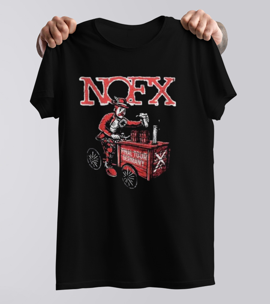 NOFX Final Tour Germany 2024 Vintage Style Beer Cart Image T-Shirt