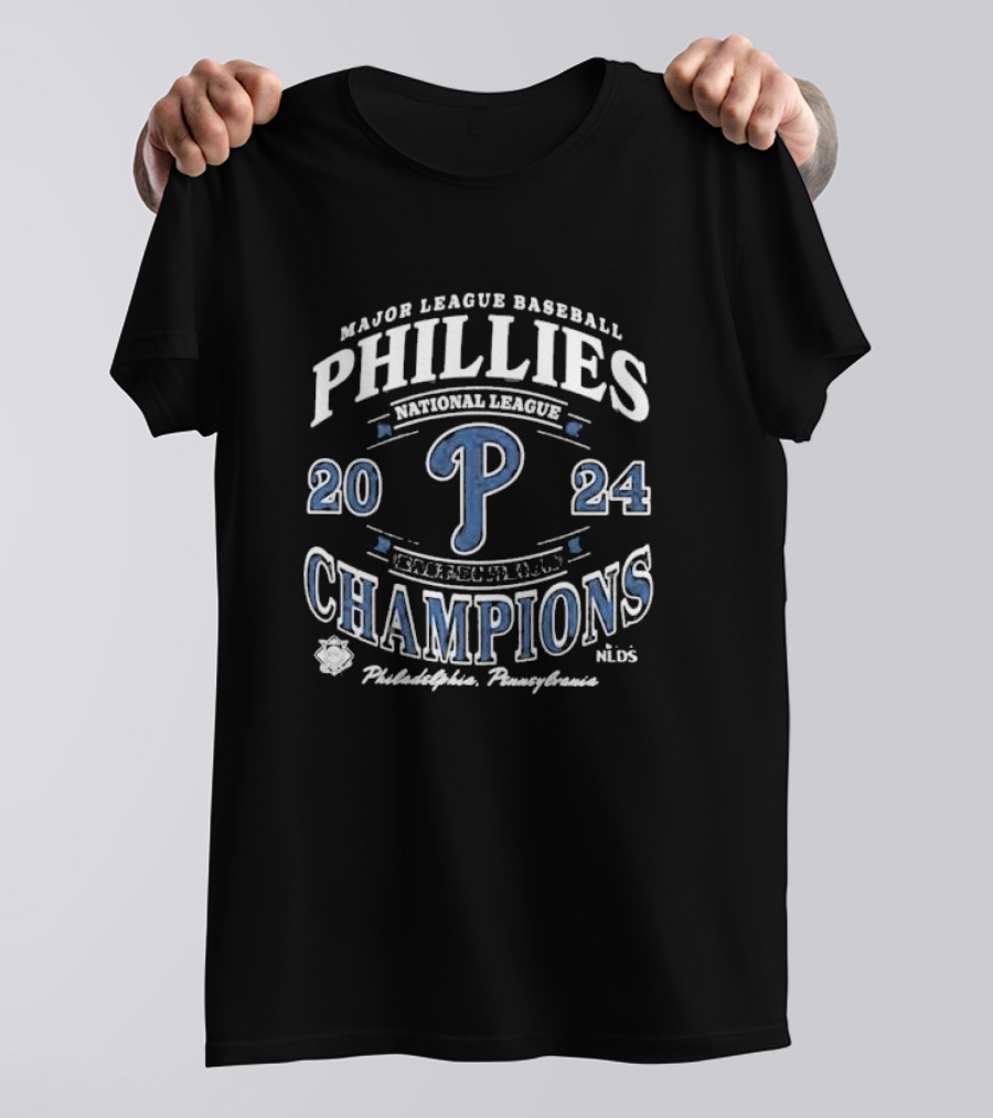 Phillies National League 2024 Champions Major League Baseball Philadelphia Pennsylvania NLDS T-Shirt