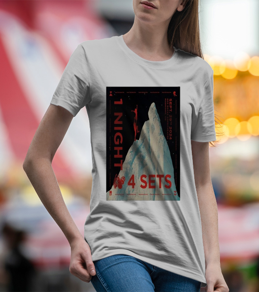 1 Night 4 Sets STS9 Red Rocks Amphitheatre September 29 T-Shirt