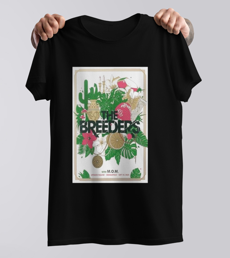 The Breeders Uptown Theater Minneapolis MN Sept 24 2024 With M.O.M T-Shirt