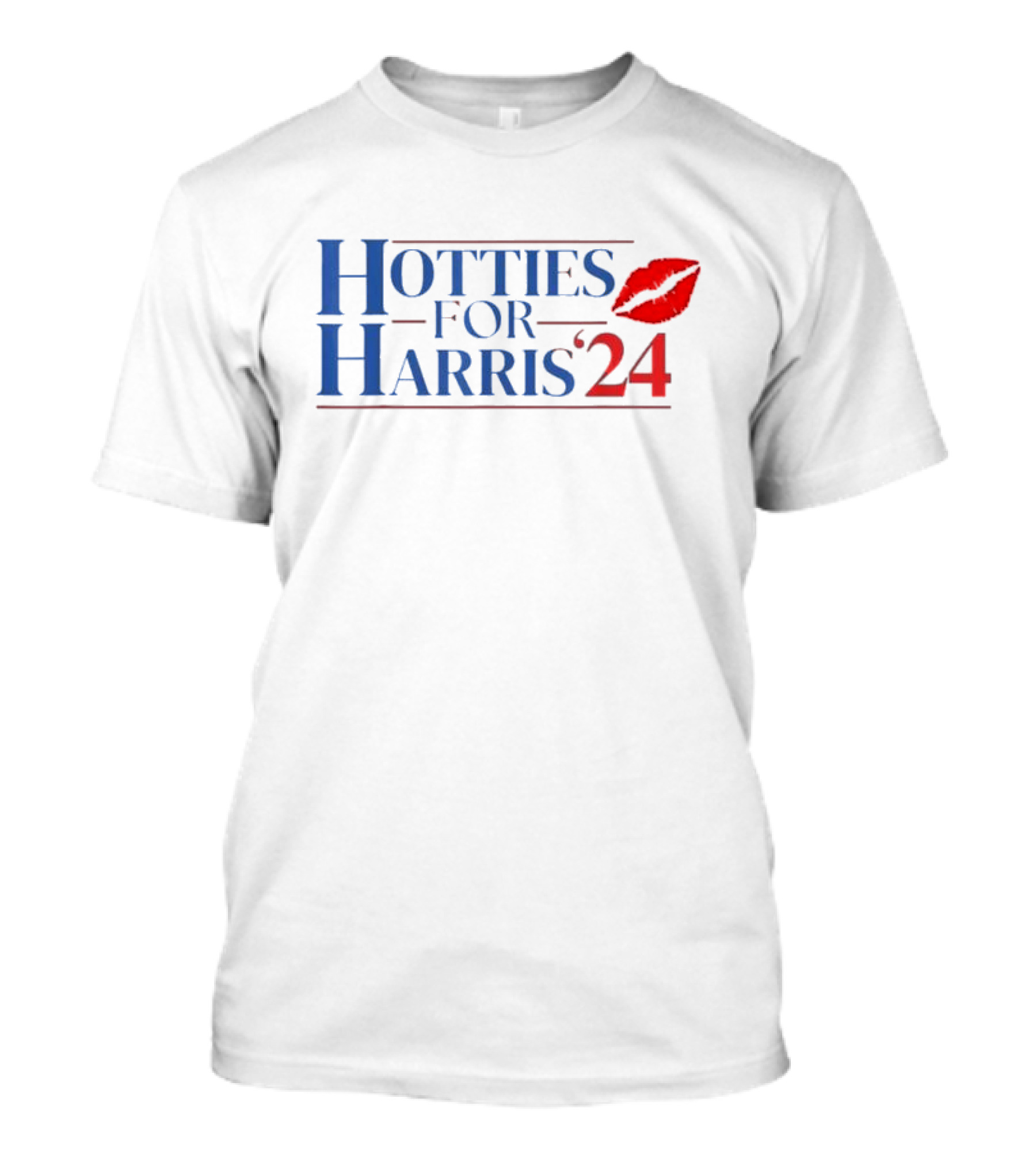 Hotties For Harris 24 Kamala 2024 US President Election Lips T-Shirt
