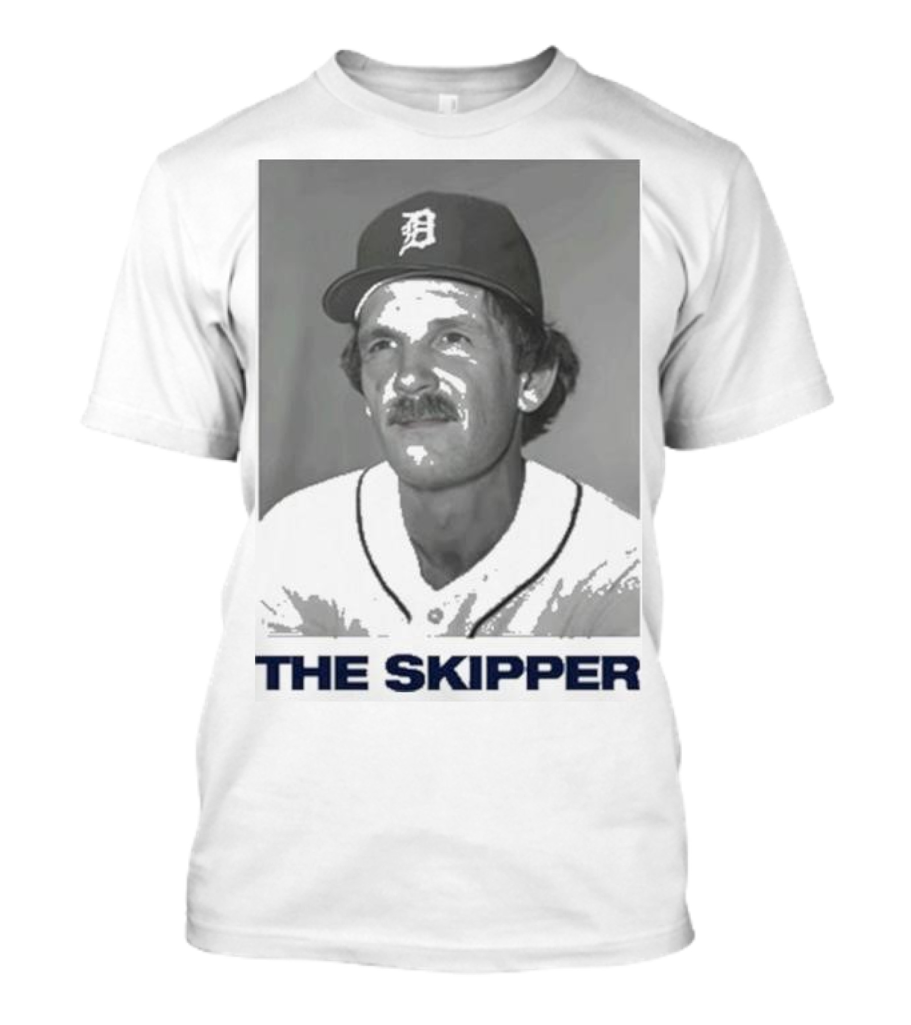 Beau Brieske Wearing Jim Leyland The Skipper Detroit Baseball Legend T-Shirt