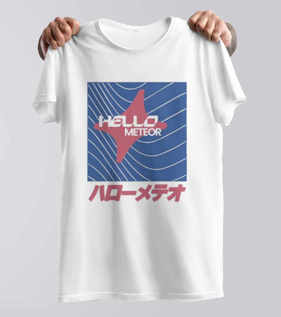 Hello Meteor ハローメテオ Grey Market Japan Wave T-Shirt