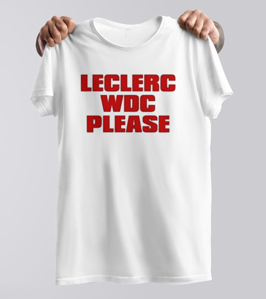 Leclerc WDC Please Racing Champion Request T-Shirt