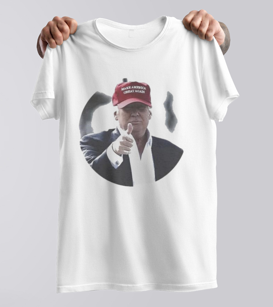 Trump Thumbs Up Make America Great Again Hat USA President T-Shirt