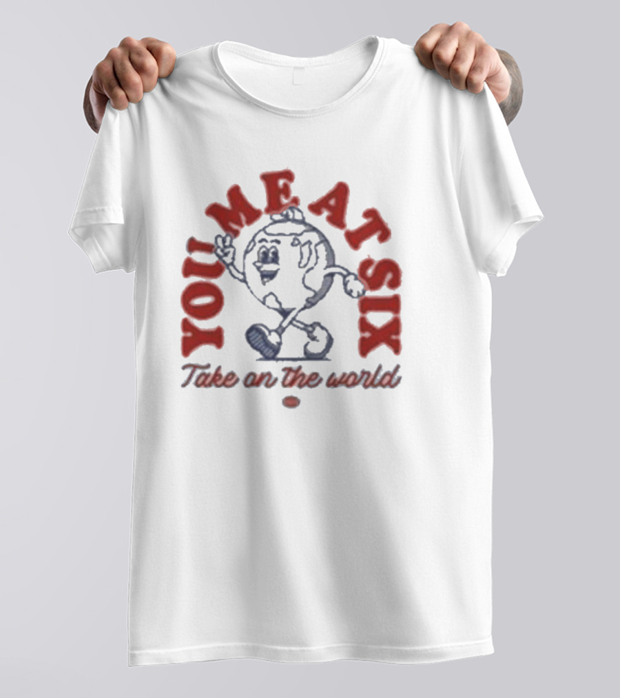 You Me At Six Take On The World Walking Globe Character T-Shirt