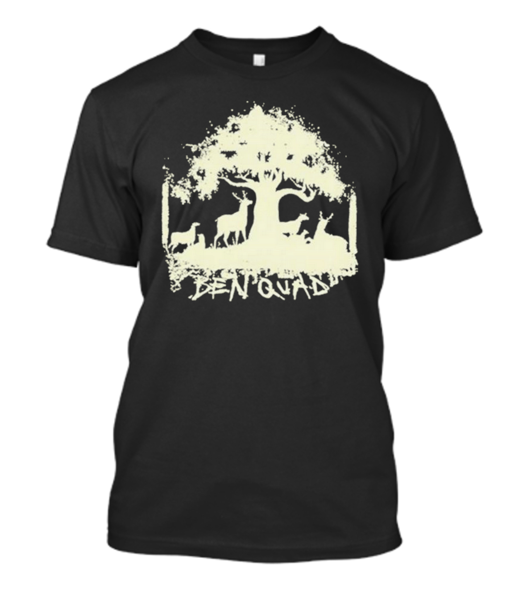 Ben Quad Nature Scene Deer Under Tree T-Shirt