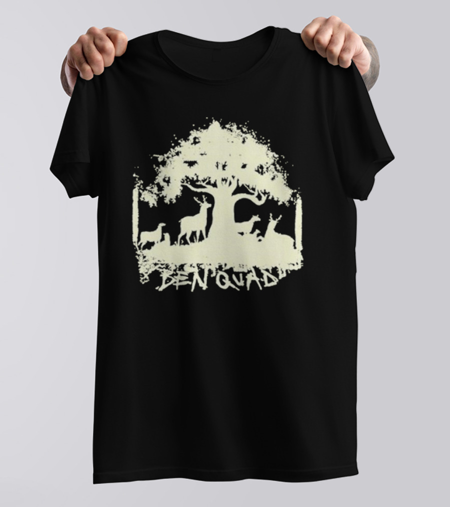 Ben Quad Nature Scene Deer Under Tree T-Shirt