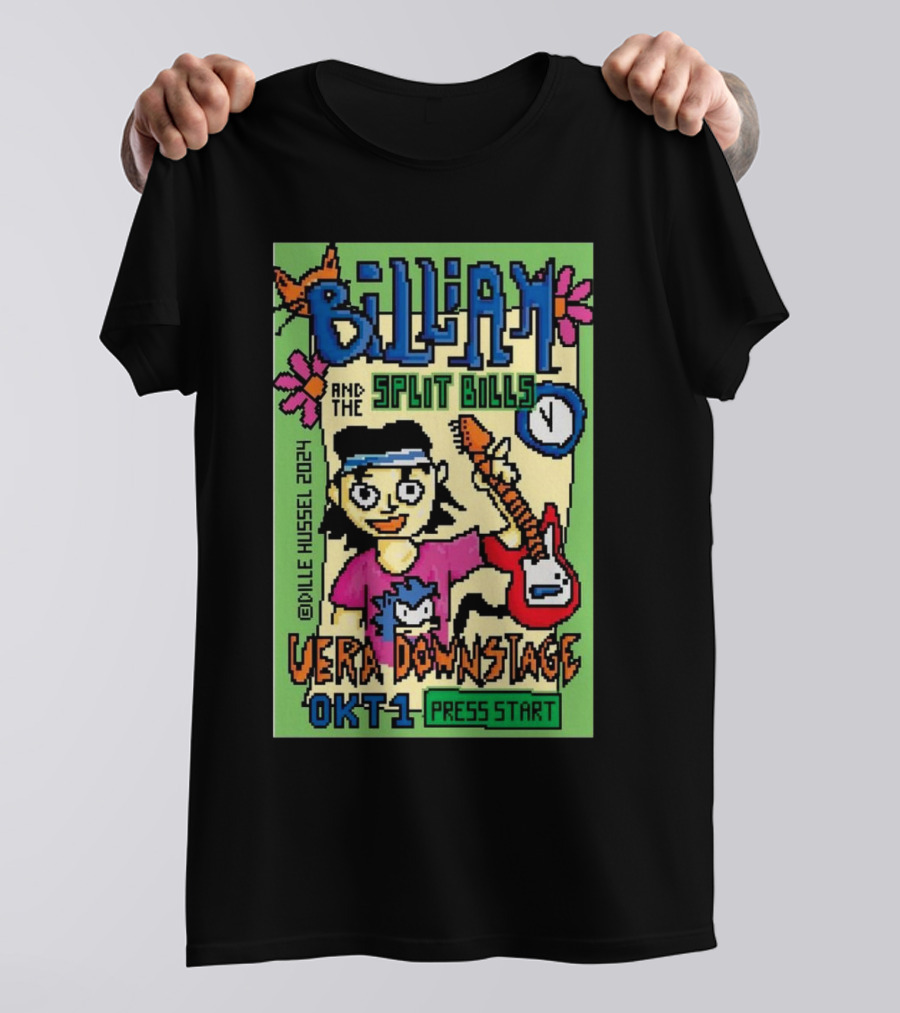 Billiam And The Split Bills Vera Downstage Groningen Okt 1 2024 Press Start T-Shirt