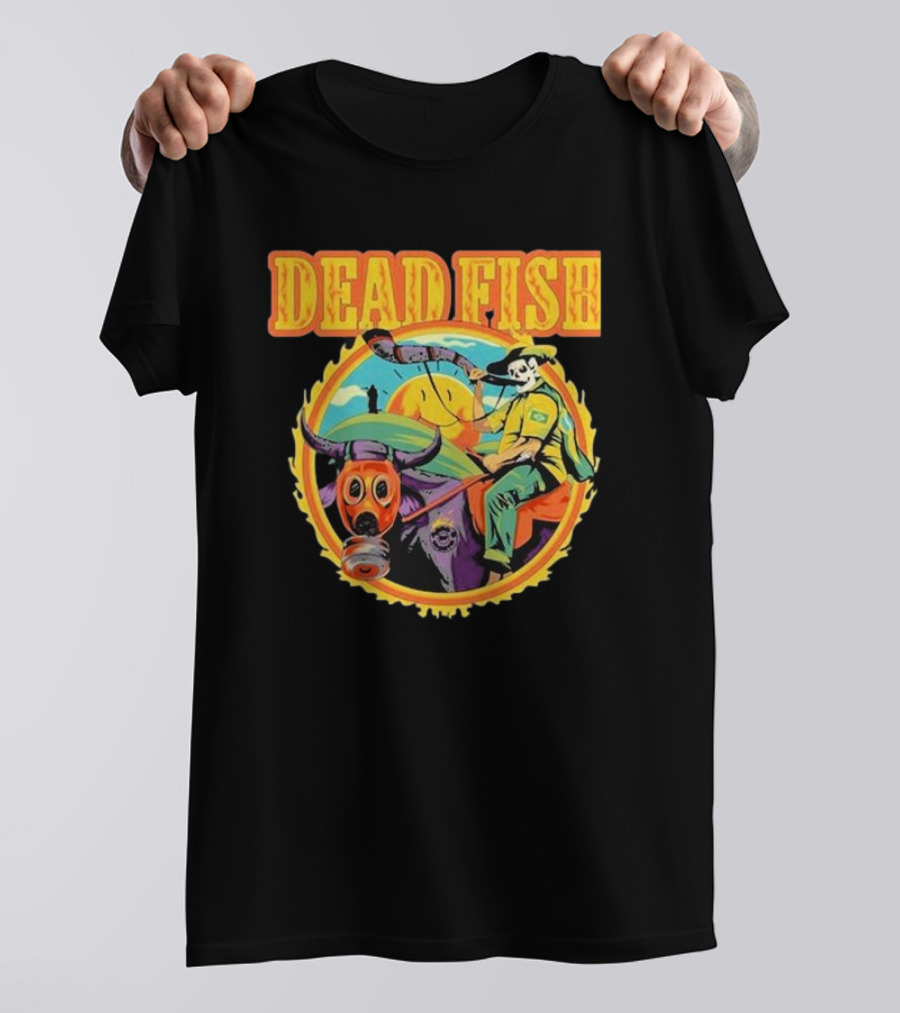 Dead Fish Band Agro Is Death Riding Bull T-Shirt