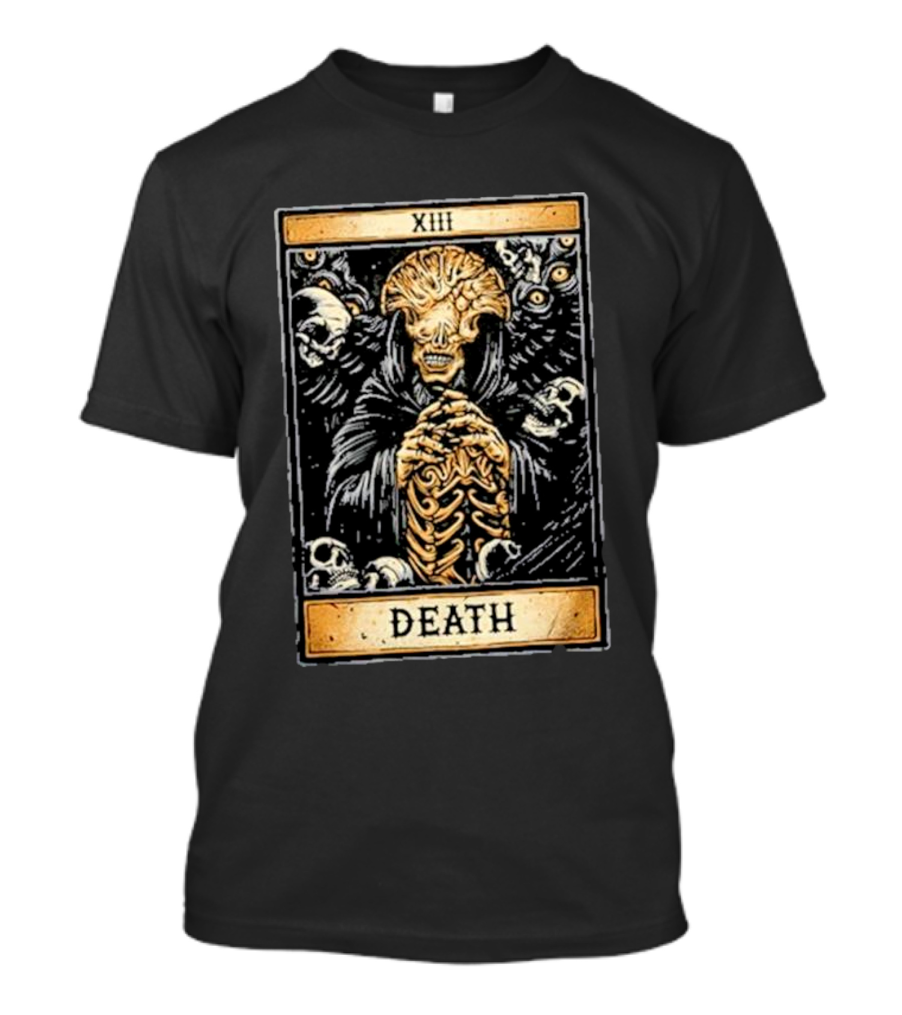 XIII Death Angel Momma Card Skeleton Cloaked Tarot T-Shirt