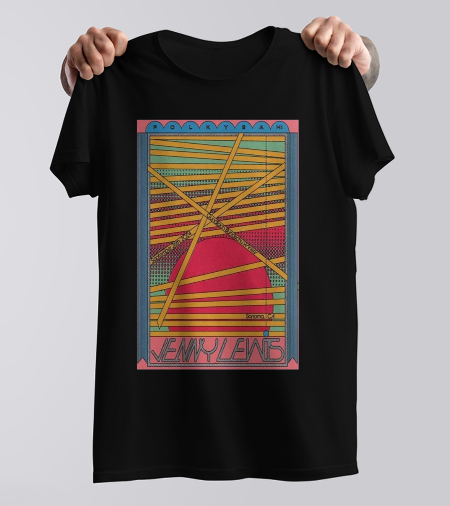 Folkyeah Jenny Lewis Sonoma CA September 26 2024 Gundlach Bundschu Winery Psychedelic Sunburst T-Shirt