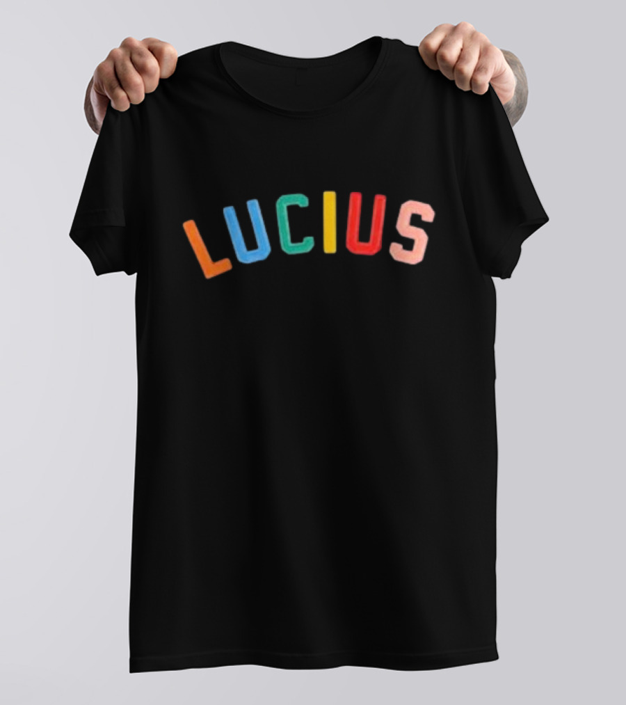 Lucius Colorful Stitched Letters T-Shirt