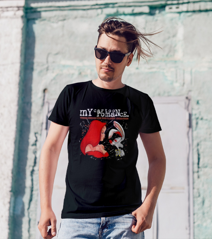 My Cartoon Romance Three Cheers Classic Animation Jessica Rabbit Roger T-Shirt
