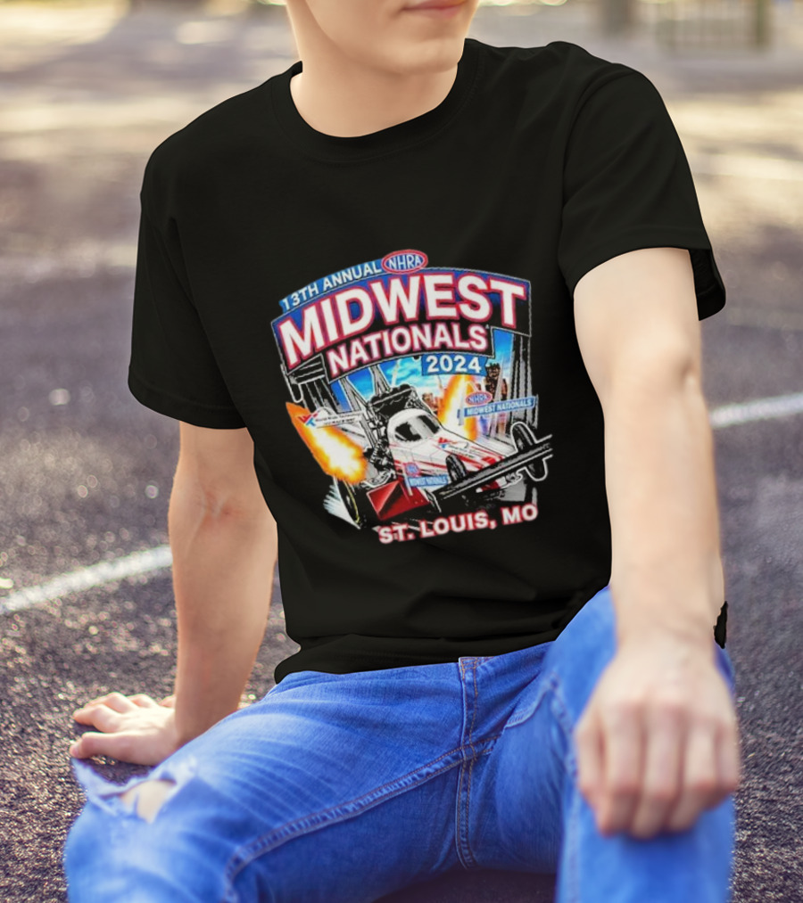 13th Annual NHRA Midwest Nationals 2024 St. Louis, MO T-Shirt
