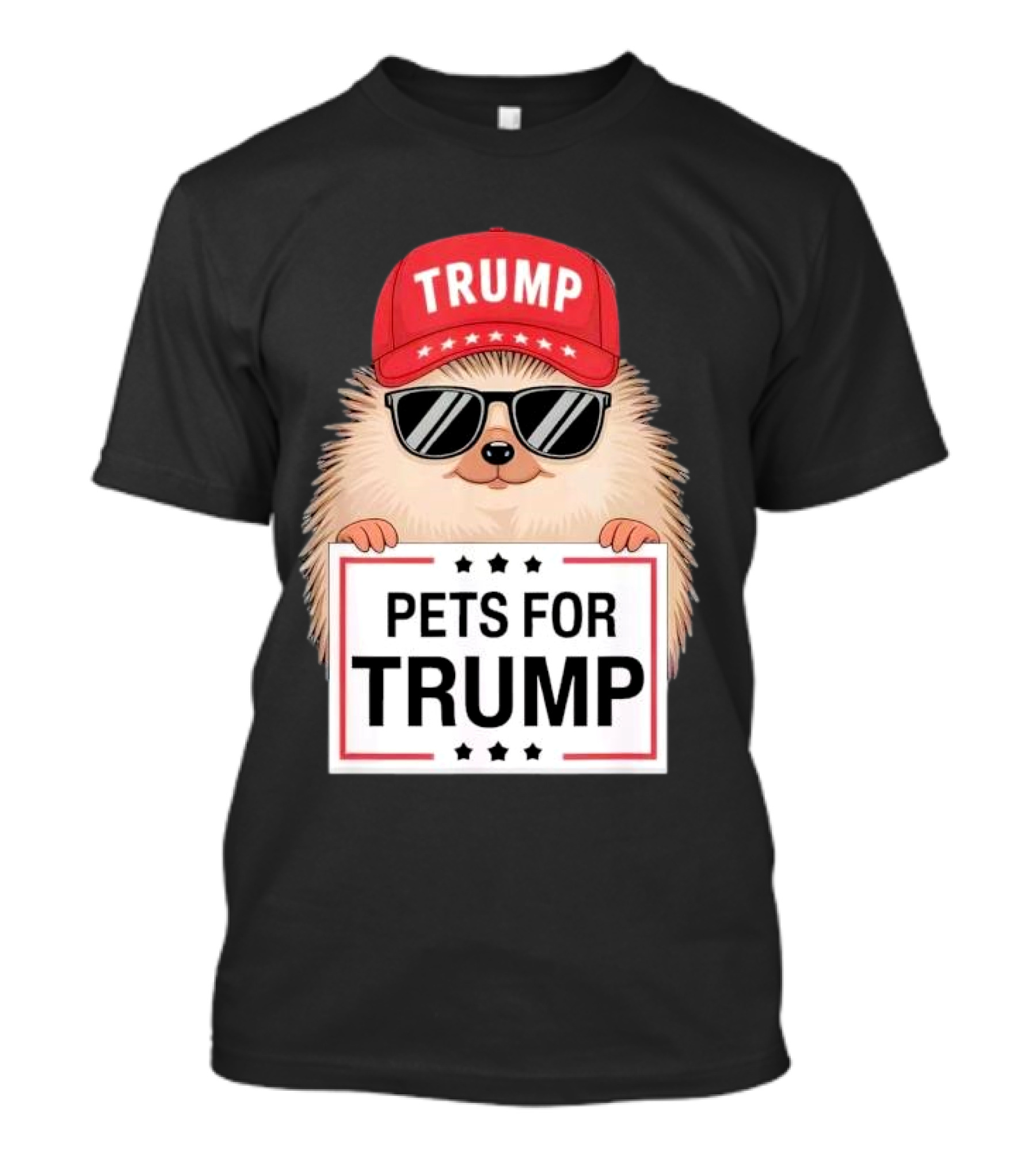 Pets For Trump Duck Cat Dog Donald Trump Debate 2024 Campaign Hat Sunglasses T-Shirt