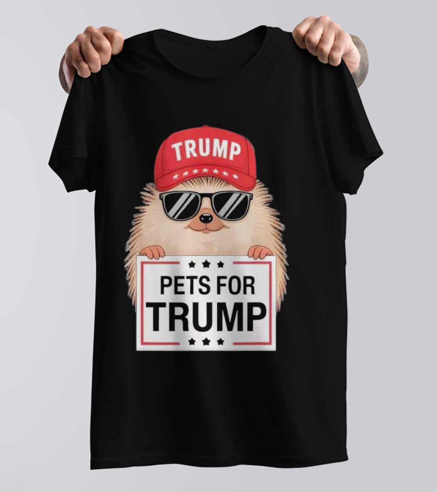 Pets For Trump Duck Cat Dog Donald Trump Debate 2024 Campaign Hat Sunglasses T-Shirt