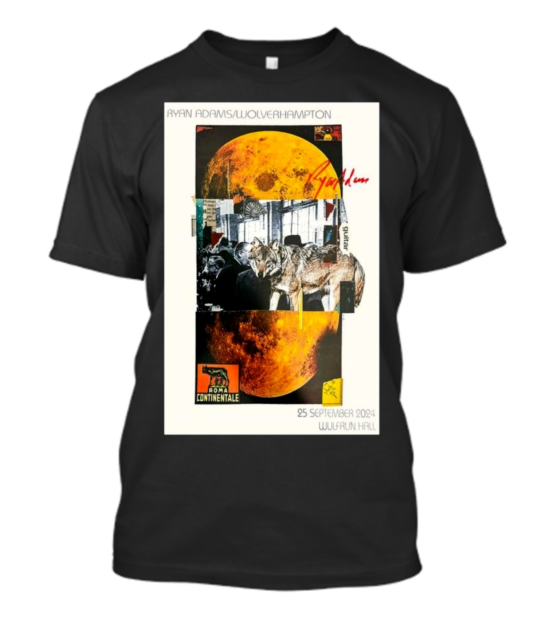 Ryan Adams Wolverhampton Wolves Moon Roma Wulfrun Hall 25 September T-Shirt