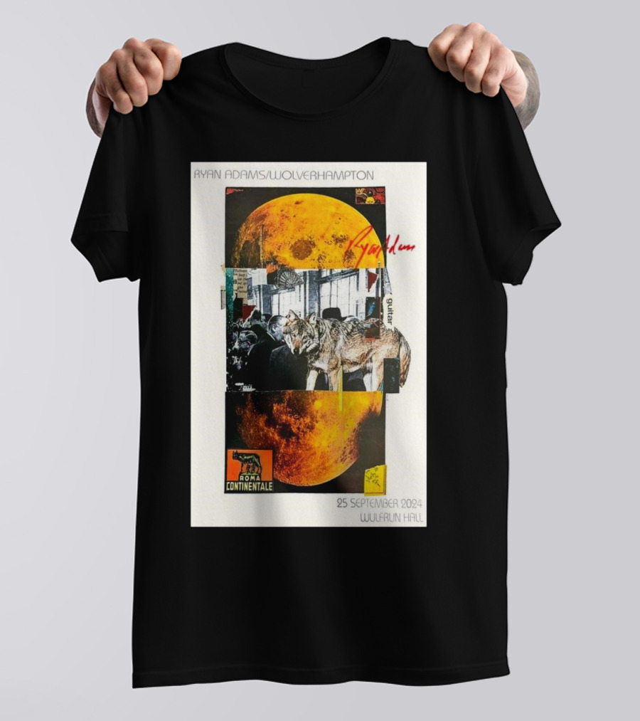 Ryan Adams Wolverhampton Wolves Moon Roma Wulfrun Hall 25 September T-Shirt