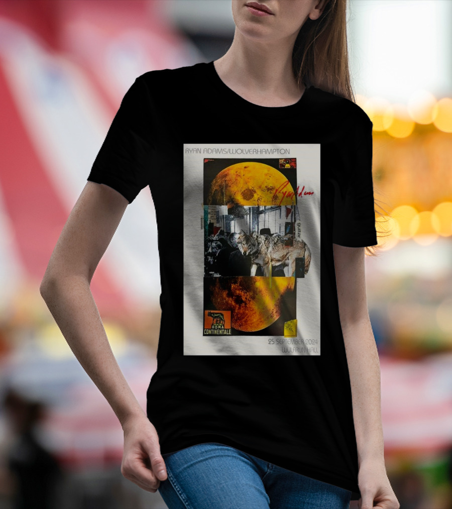 Ryan Adams Wolverhampton Wolves Moon Roma Wulfrun Hall 25 September T-Shirt