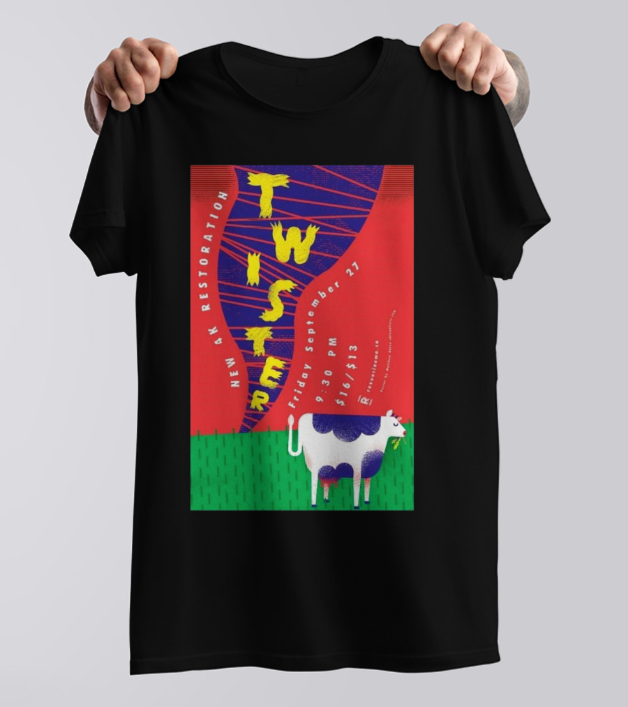 Twister New 4K Restoration Friday September 27 Cow Graphic 9:30 PM $10/$13 T-Shirt