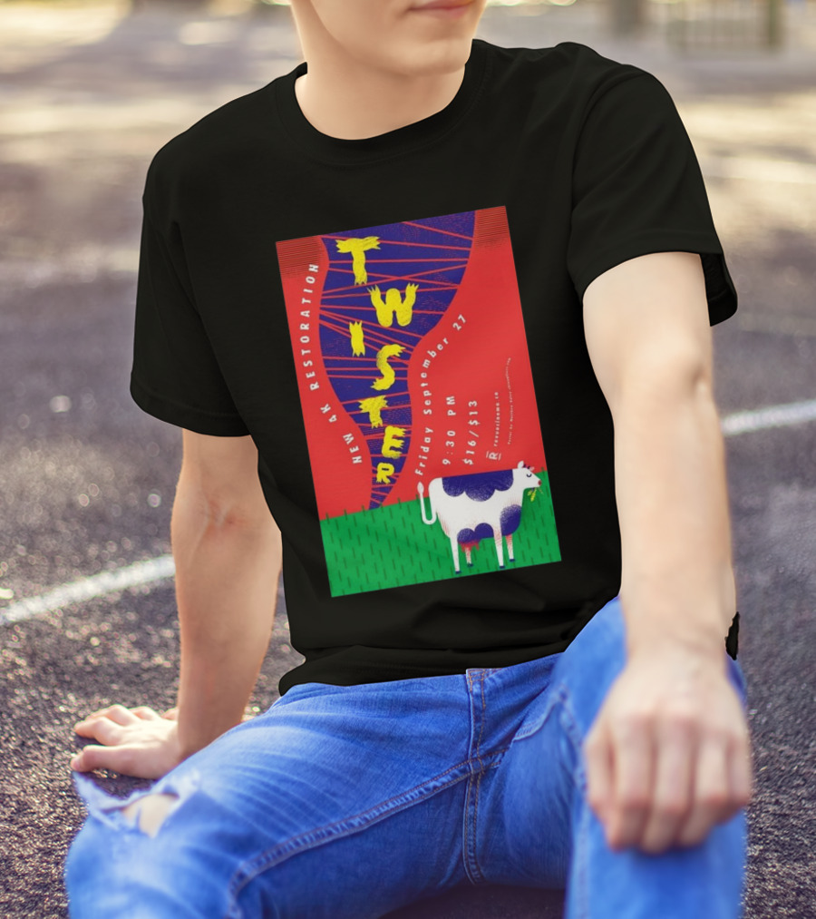 Twister New 4K Restoration Friday September 27 Cow Graphic 9:30 PM $10/$13 T-Shirt