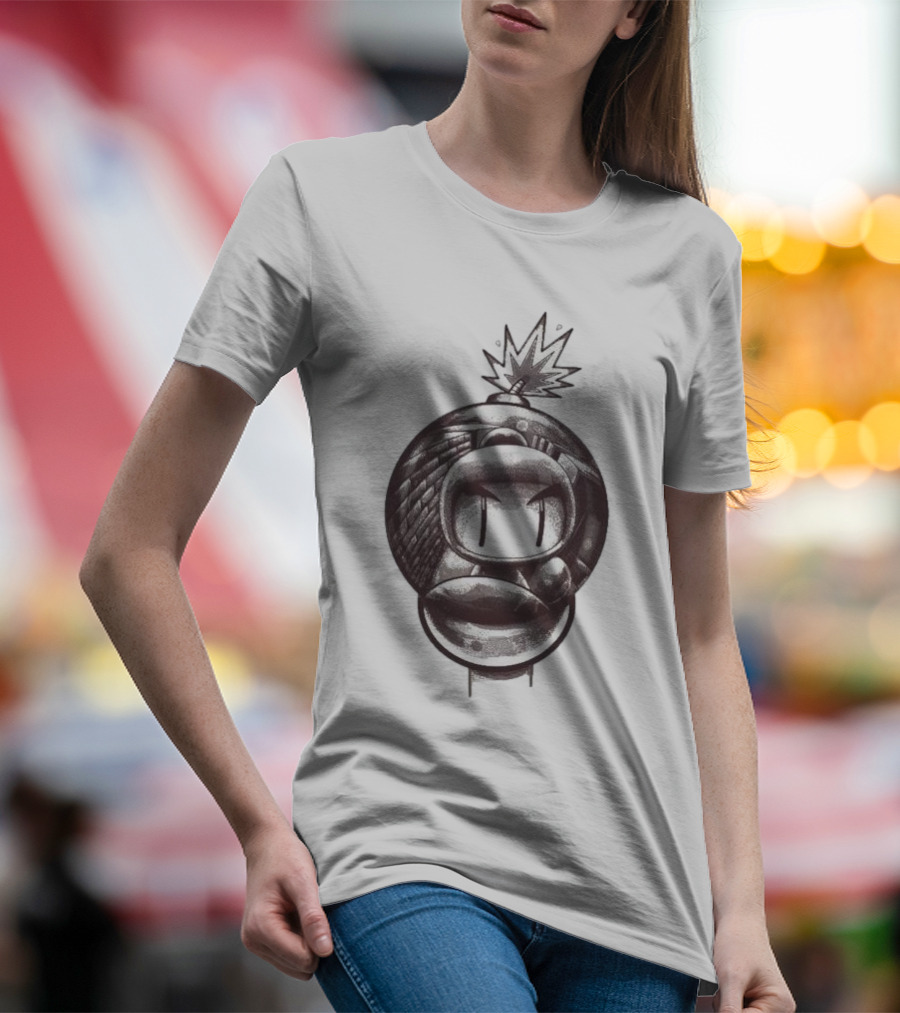 Bob-omb Face With Reflective Bomb Eyes T-Shirt