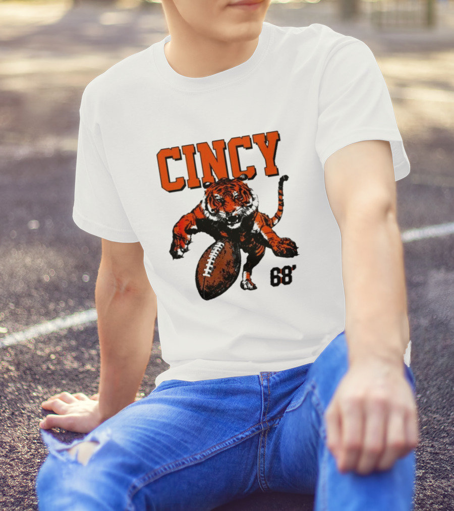 Cincy Tiger Football 68’ T-Shirt