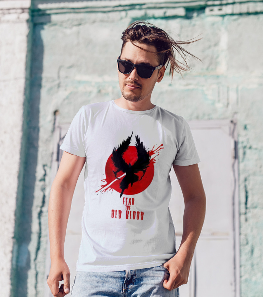 Fear The Old Blood Dark Souls Bloodborne Inspired T-Shirt