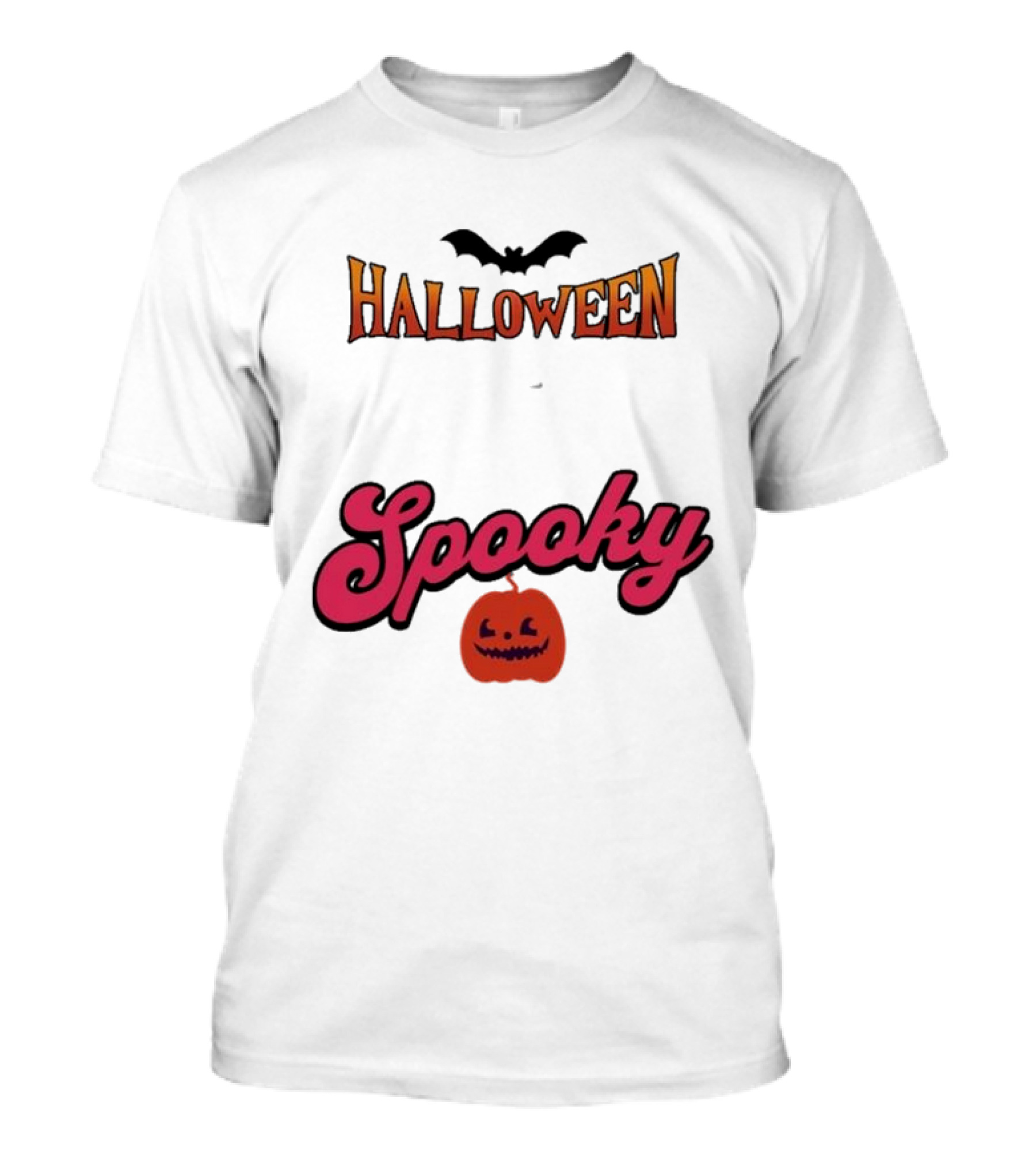 Halloween Spooky Bat Pumpkin T-Shirt