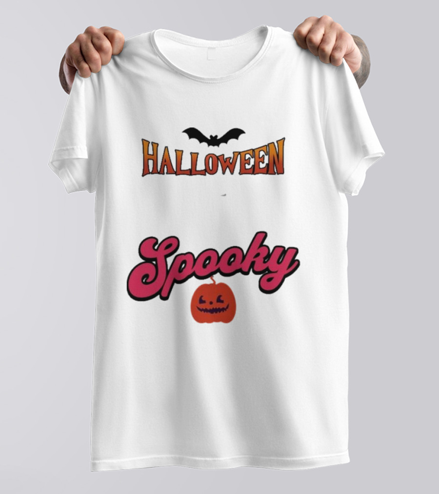 Halloween Spooky Bat Pumpkin T-Shirt