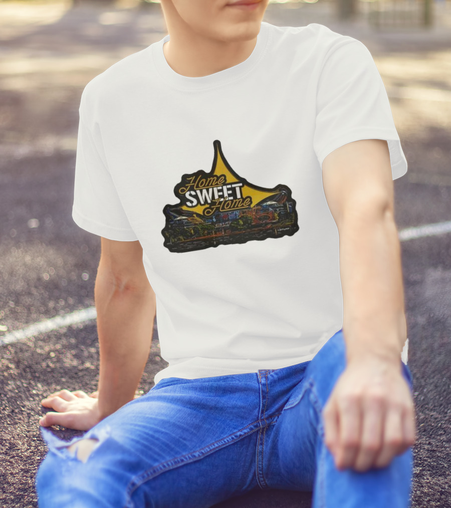Home Sweet Home Custom Car Art Neon Sign T-Shirt