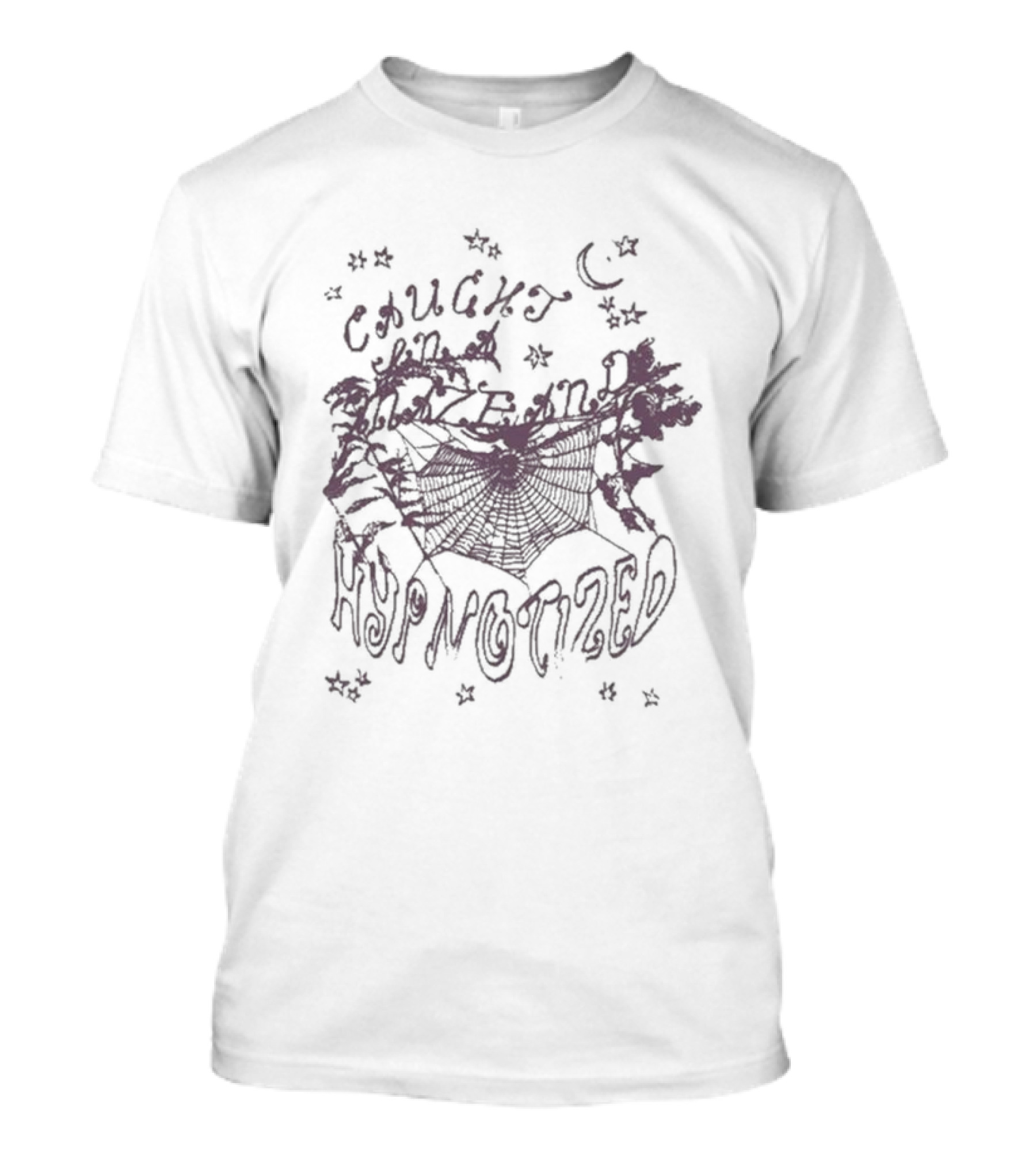 Caught In A Maze And Hypnotized Web Moon Stars T-Shirt