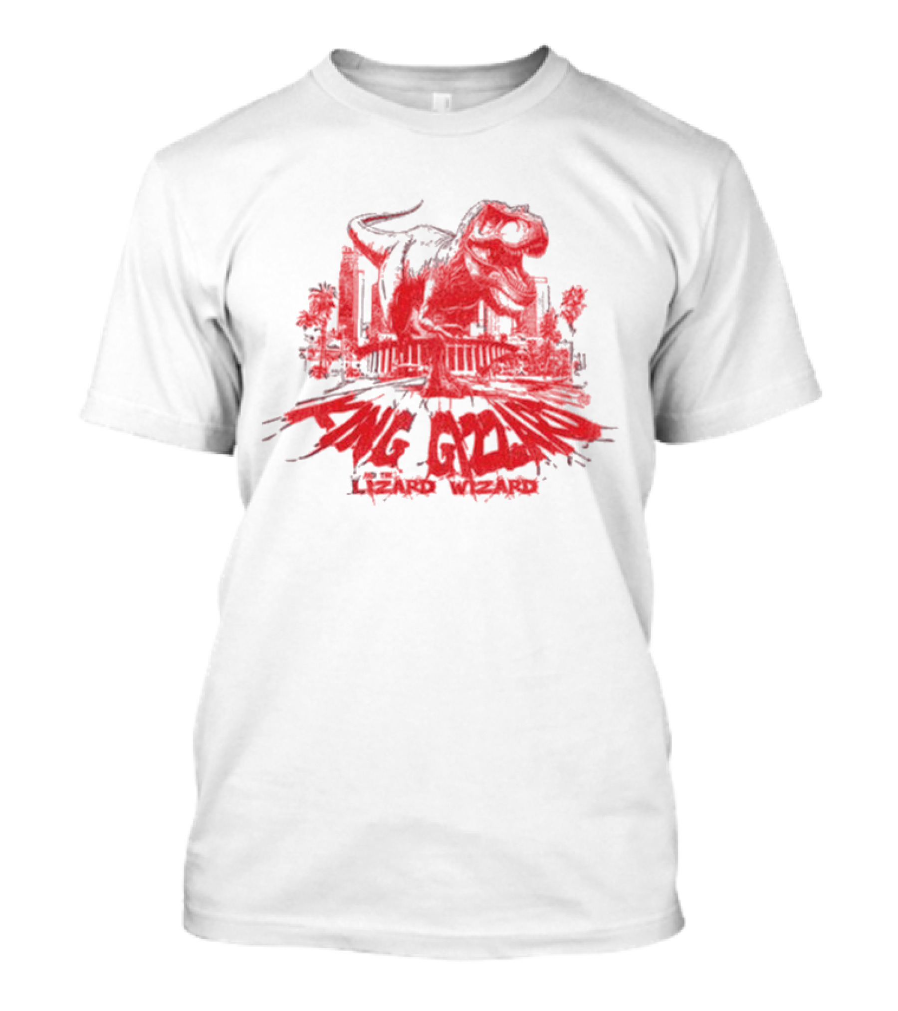 Nov 6 2024 King Gizzard Lizard Wizard The Regency Ballroom San Francisco Ca Dinosaur Cityscape T-Shirt