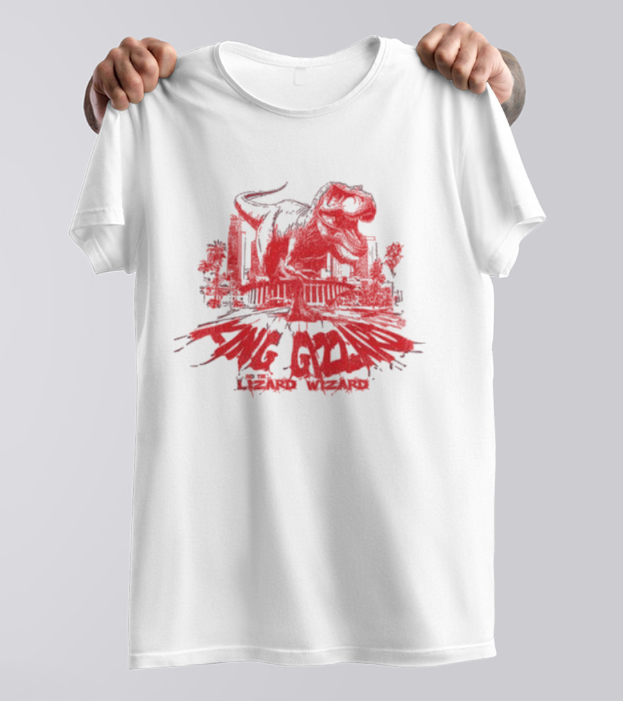 Nov 6 2024 King Gizzard Lizard Wizard The Regency Ballroom San Francisco Ca Dinosaur Cityscape T-Shirt