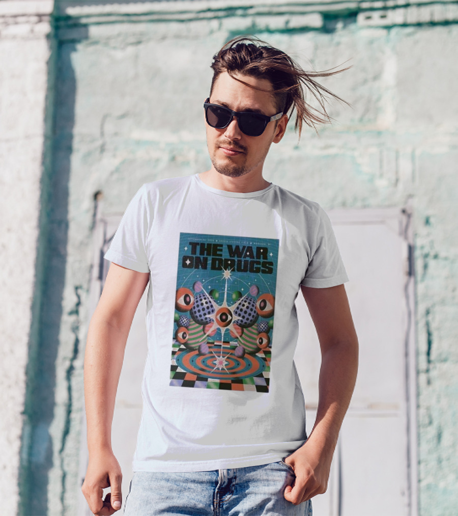The War On Drugs Concert At Breese Stevens Field Madison WI September 26 2024 Psychedelic Eye T-Shirt