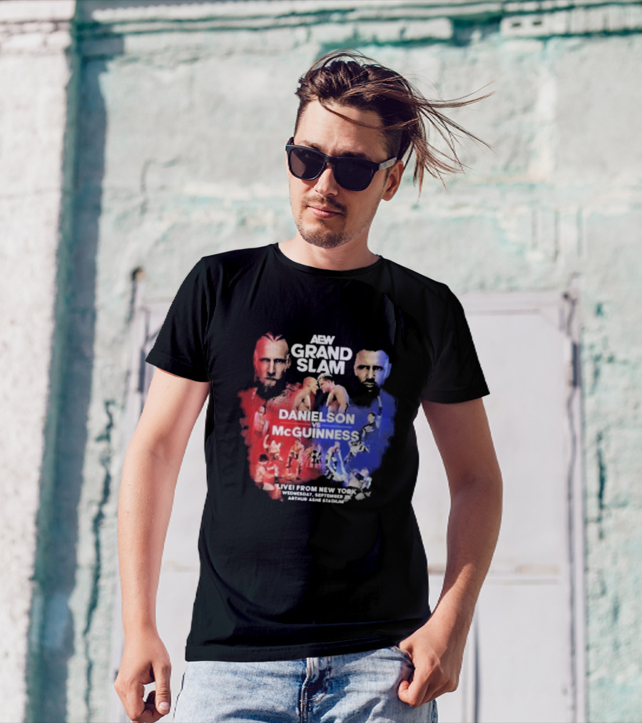 Aew Grand Slam Live From New York Danielson Vs Mcguinness Wednesday September Arthur Ashe Stadium T-Shirt
