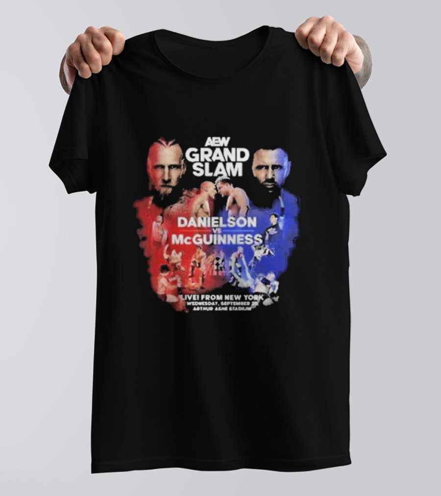 Aew Grand Slam Live From New York Danielson Vs Mcguinness Wednesday September Arthur Ashe Stadium T-Shirt