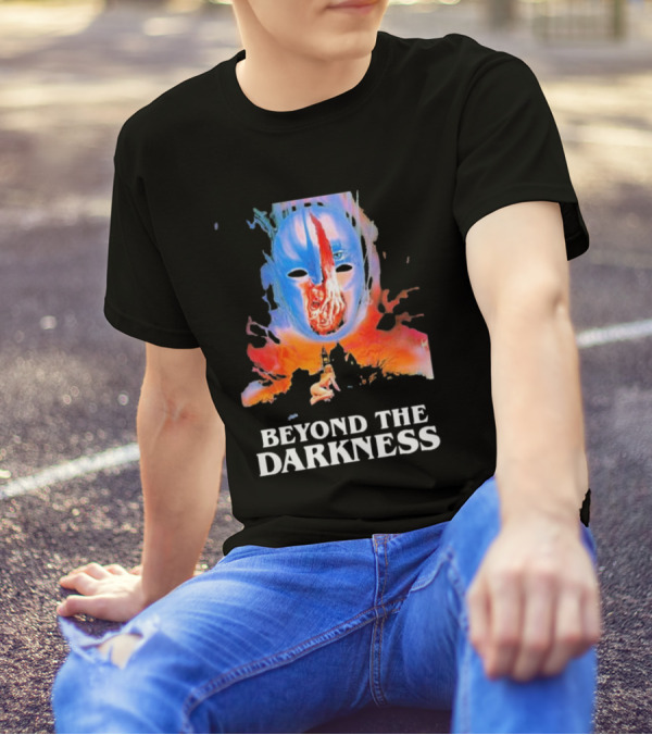 Beyond The Darkness Surreal Mask And Crimson T-Shirt