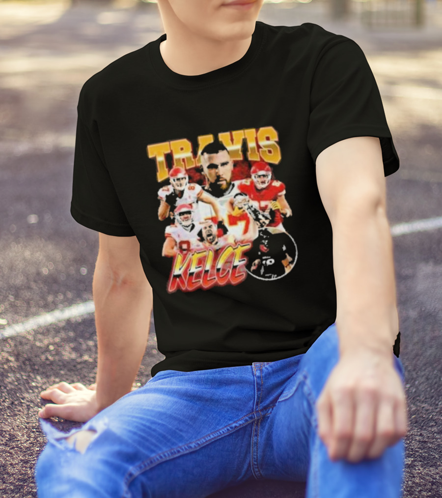 Travis Kelce Chiefs Players Collage T-Shirt