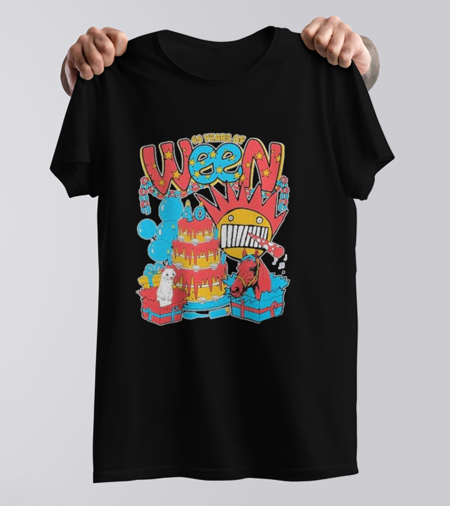 Ween 40 Years Of Ween 40th Anniversary Tour T-Shirt